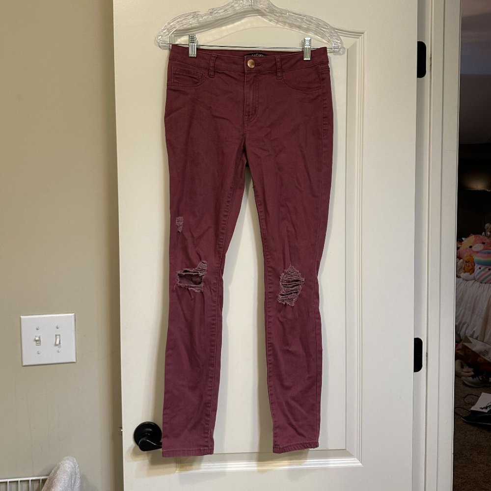 Burgundy/Maroon Jeans
